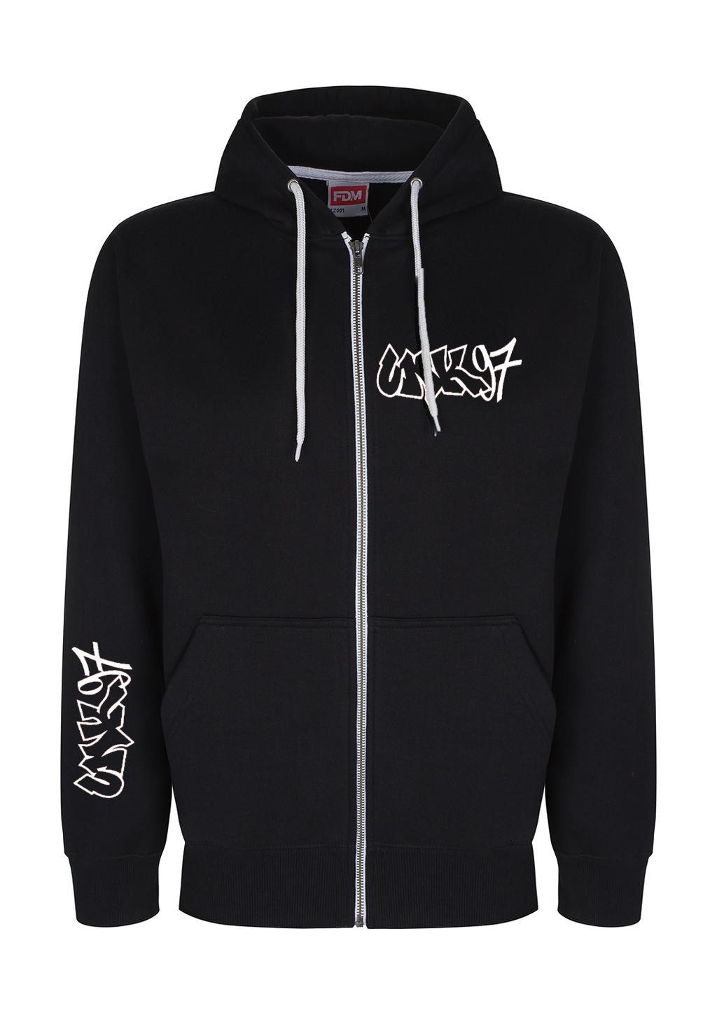 Zip Hoodie Black - UN Käerjeng 97 Fanshop