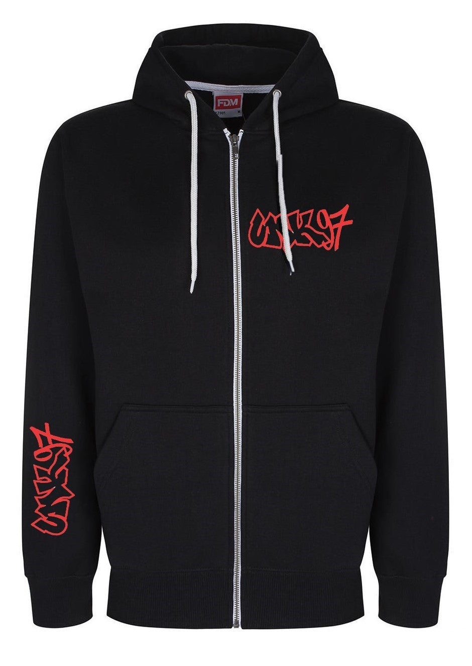 Zip Hoodie Black - UN Käerjeng 97 Fanshop