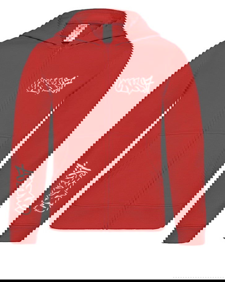 Zip Hoodie Red - UN Käerjeng 97 Fanshop