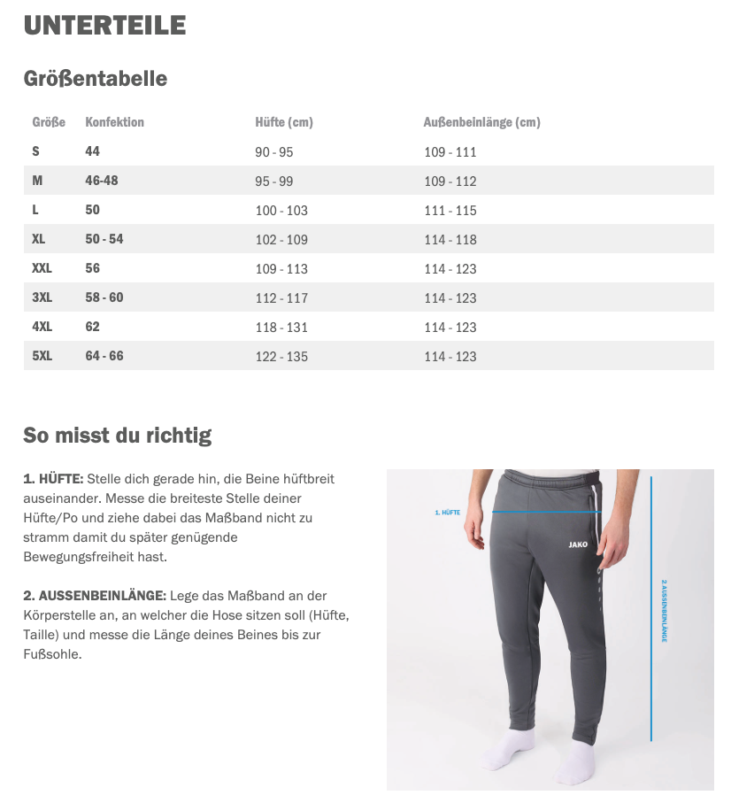 JAKO Polyester trousers Power - UN Käerjeng 97 Fanshop