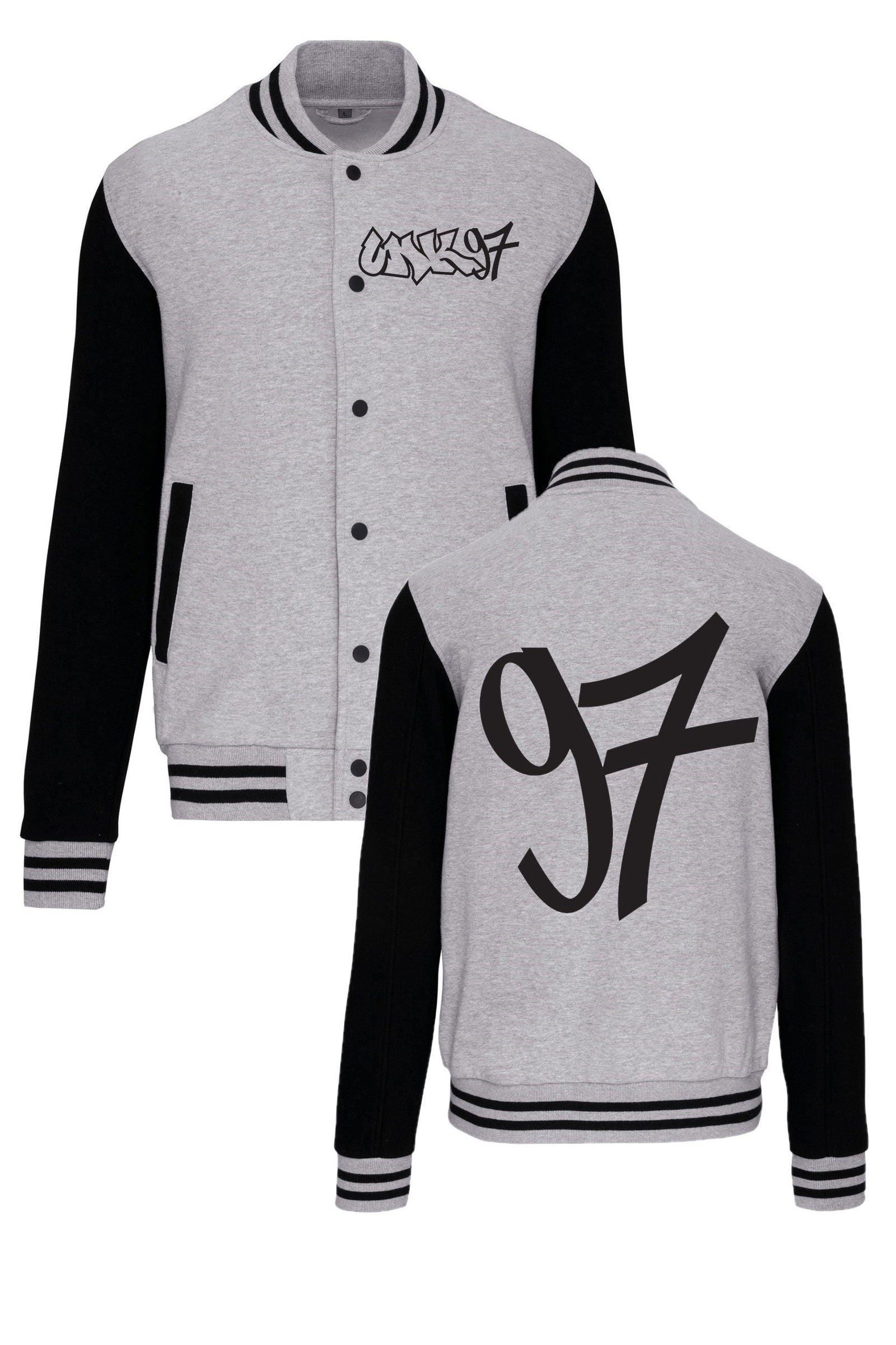 Retro Jacket Grey - UN Käerjeng 97 Fanshop