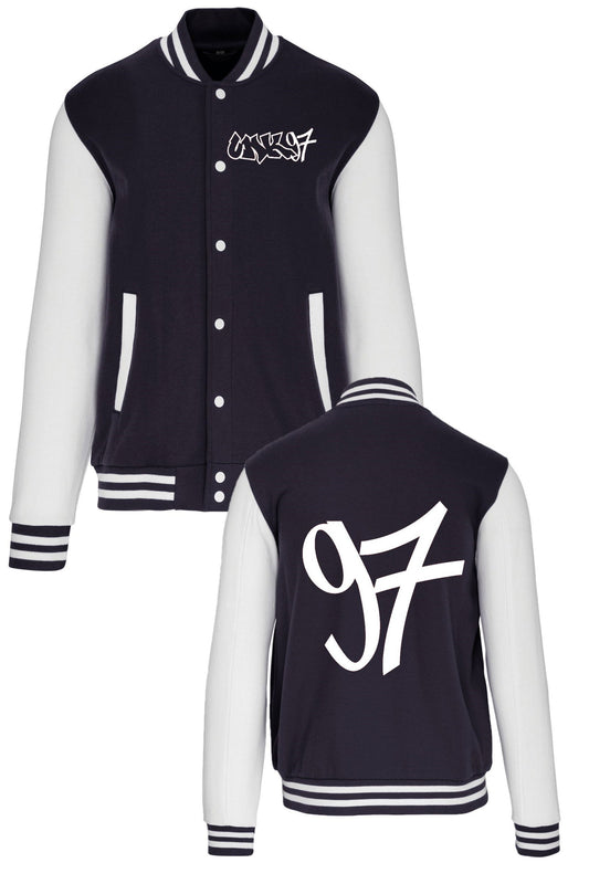 Retro Jacket Navy - UN Käerjeng 97 Fanshop