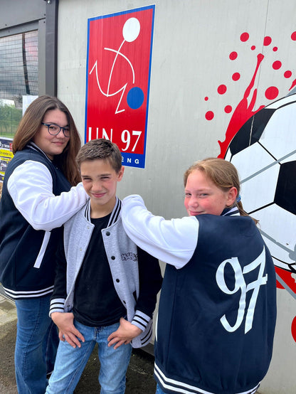 Retro Jacket Navy - UN Käerjeng 97 Fanshop