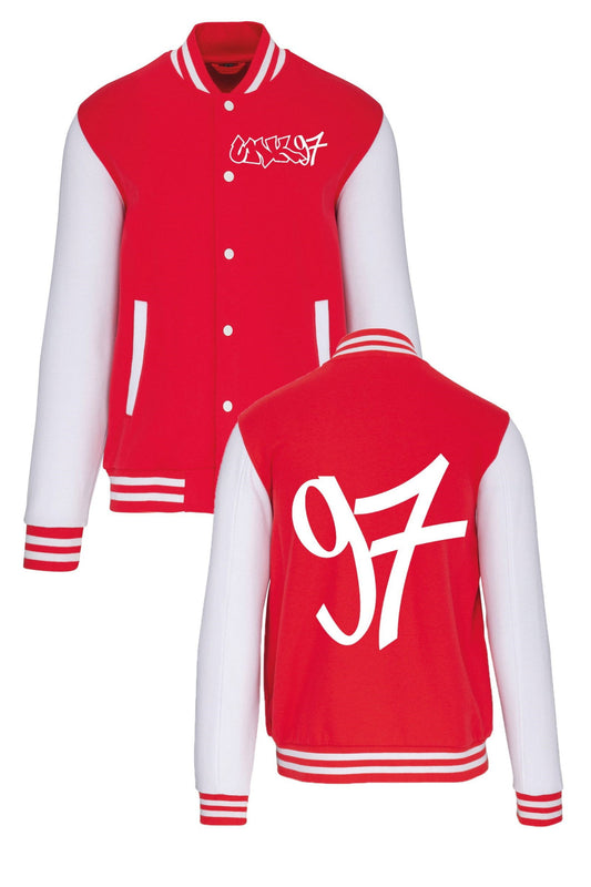 Retro Jacket Red - UN Käerjeng 97 Fanshop