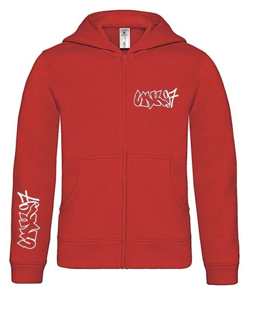 Zip Hoodie Red - UN Käerjeng 97 Fanshop